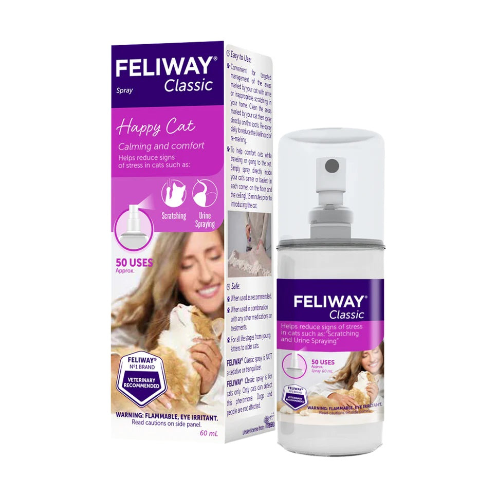 Feliway Classic Cat Calming Pheromone Spray 60 mL