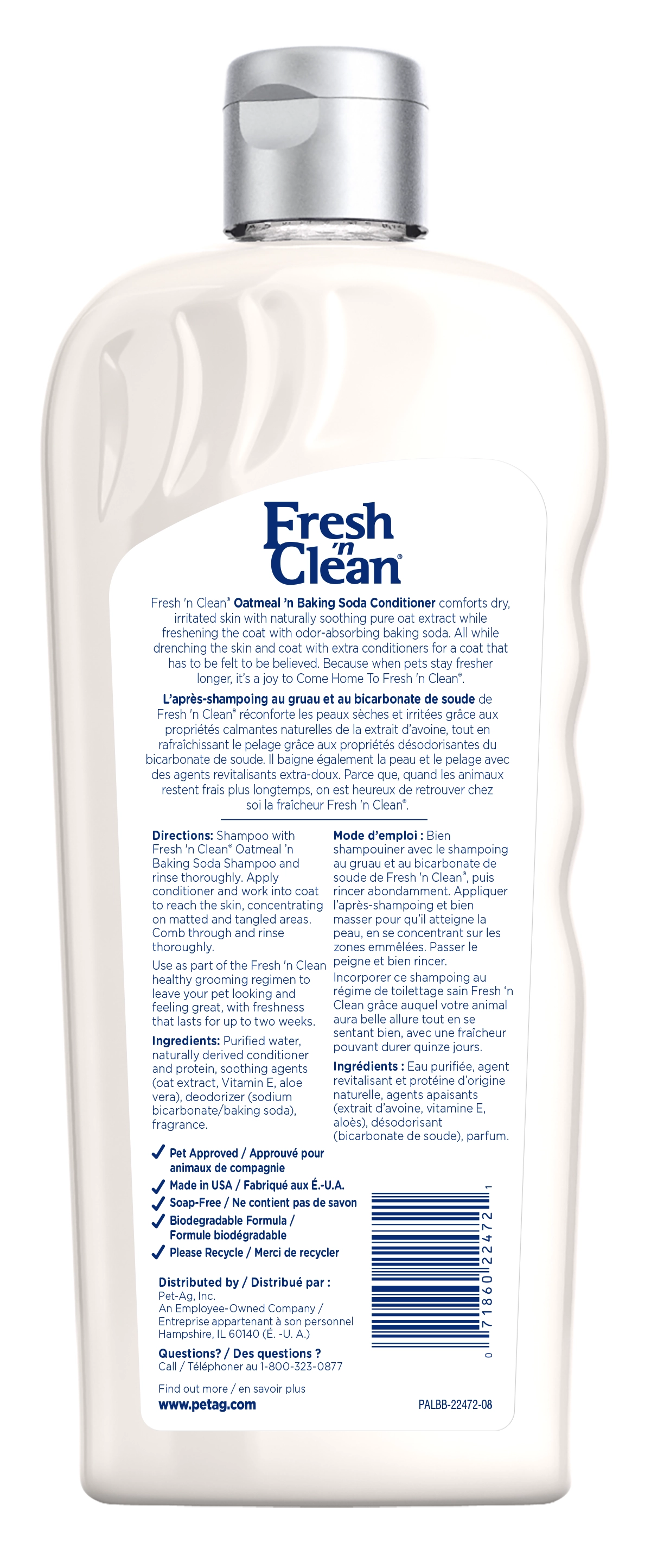 Fresh 'n Clean Oatmeal ’n Baking Soda Conditioner, Tropical Scent, 18 oz.