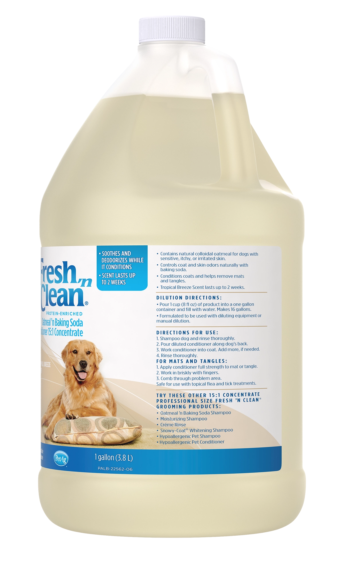 Fresh 'n Clean Oatmeal ’n Baking Soda Conditioner 15:1 Concentrate, Tropical Breeze Scent