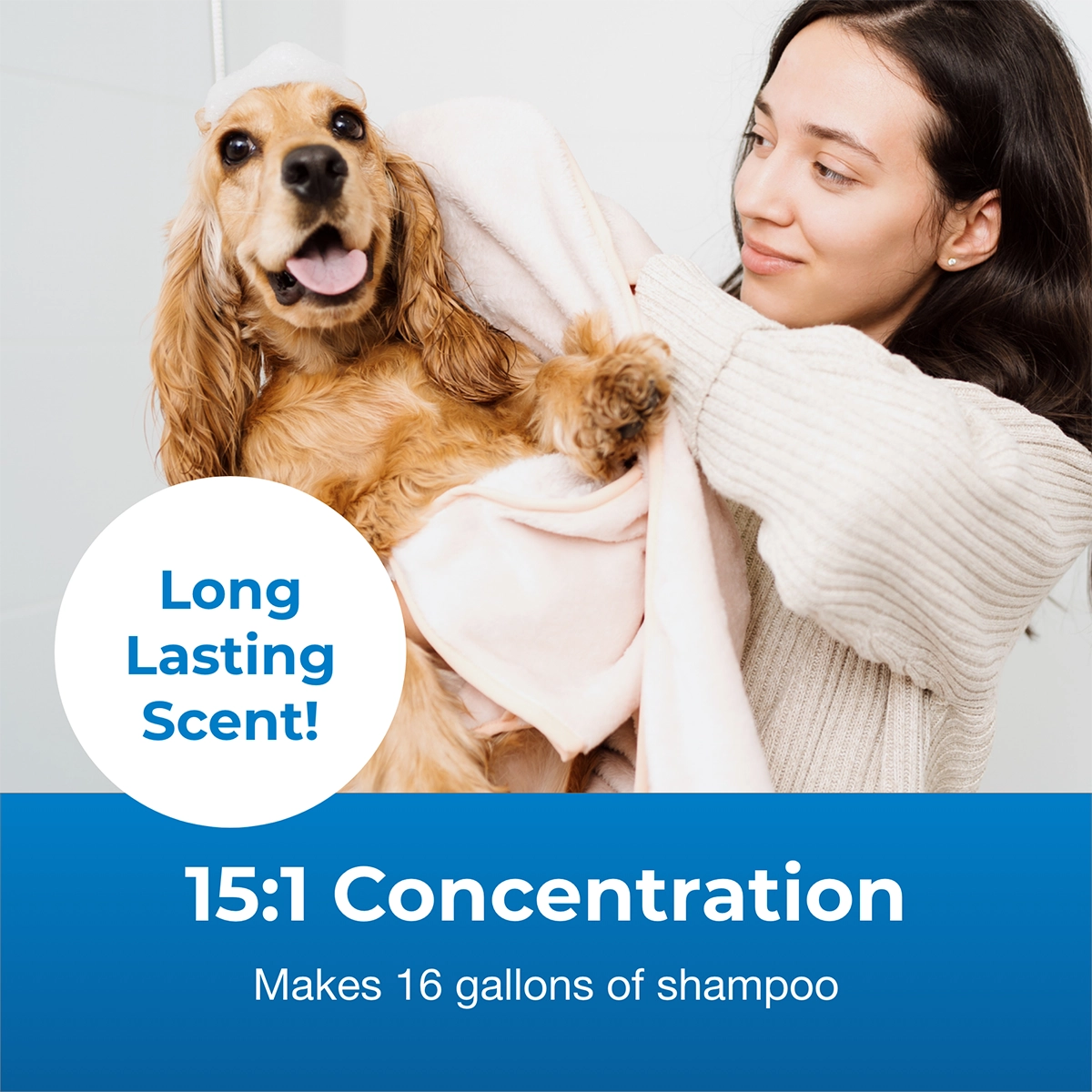 Fresh 'n Clean Scented Shampoo 15:1 Concentrate, Crisp Linen
