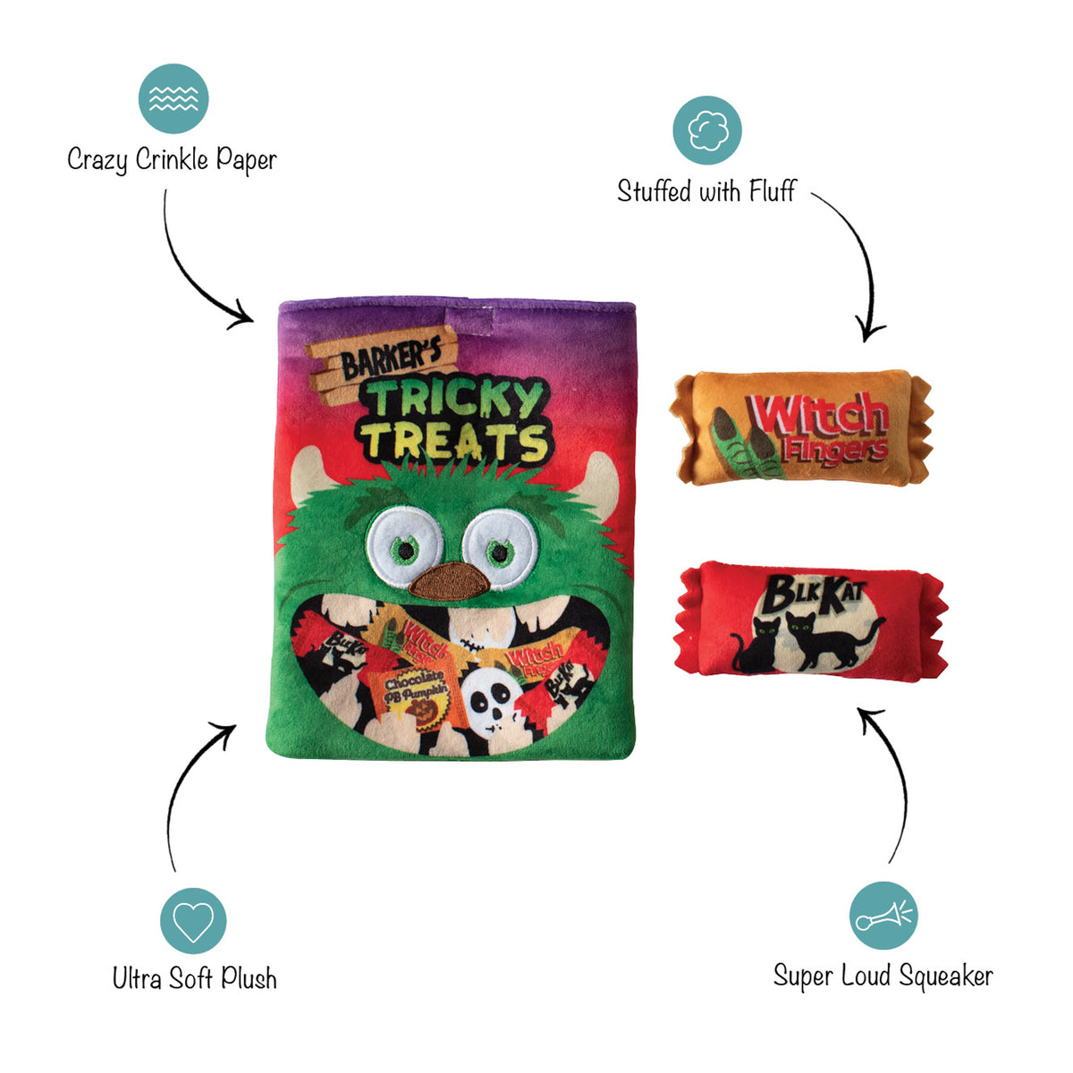 PetShop by Fringe Studio Tricky Treats Hide Seek Plush Dog Toy