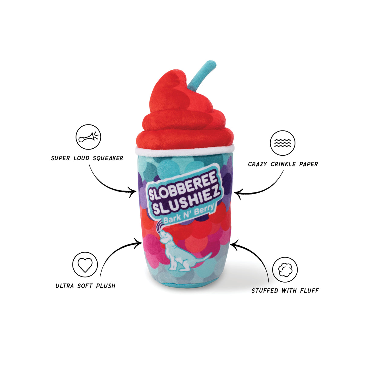 Wagsdale Slobberee Slushiez Plush Dog Toy