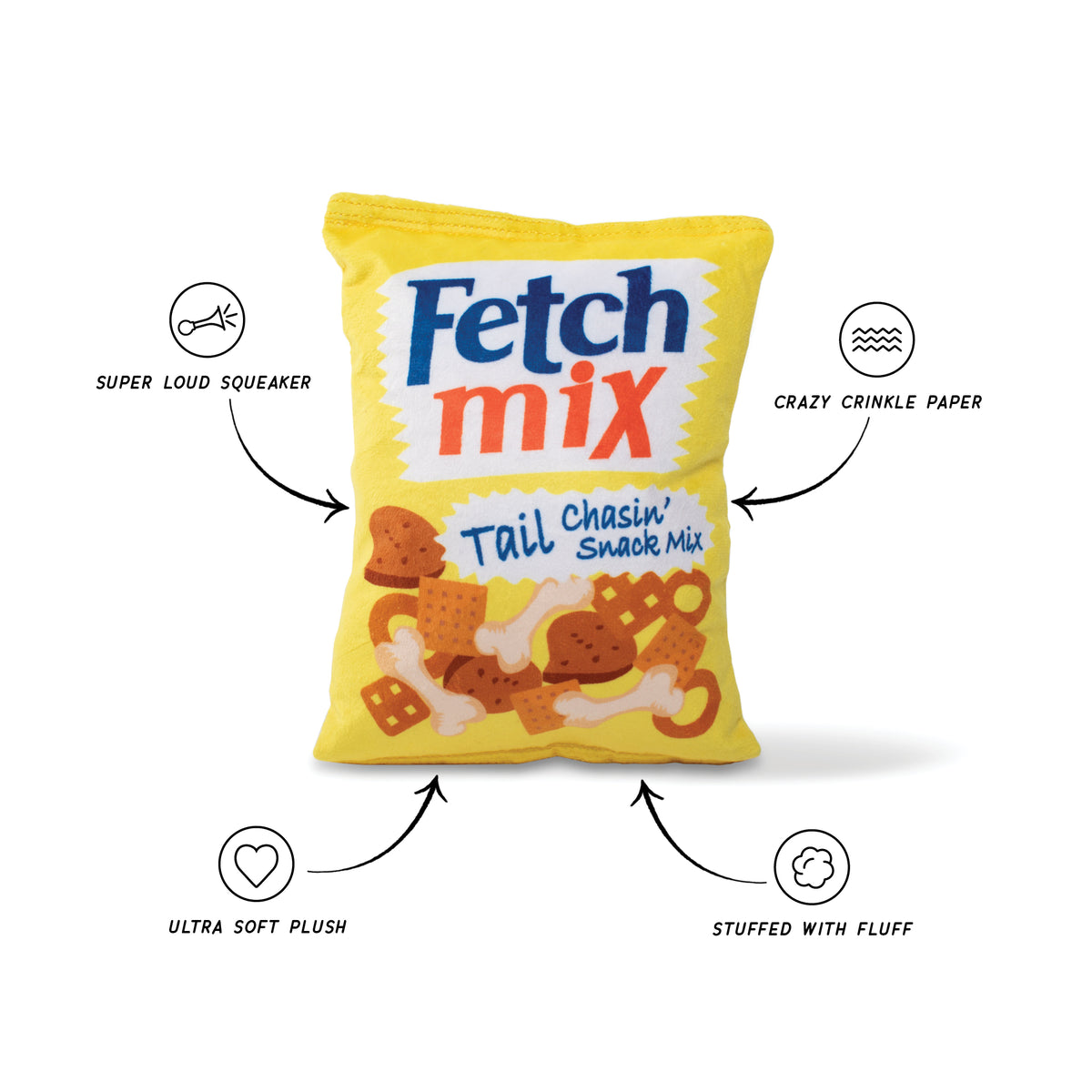 Wagsdale Fetch Mix Plush Dog Toy