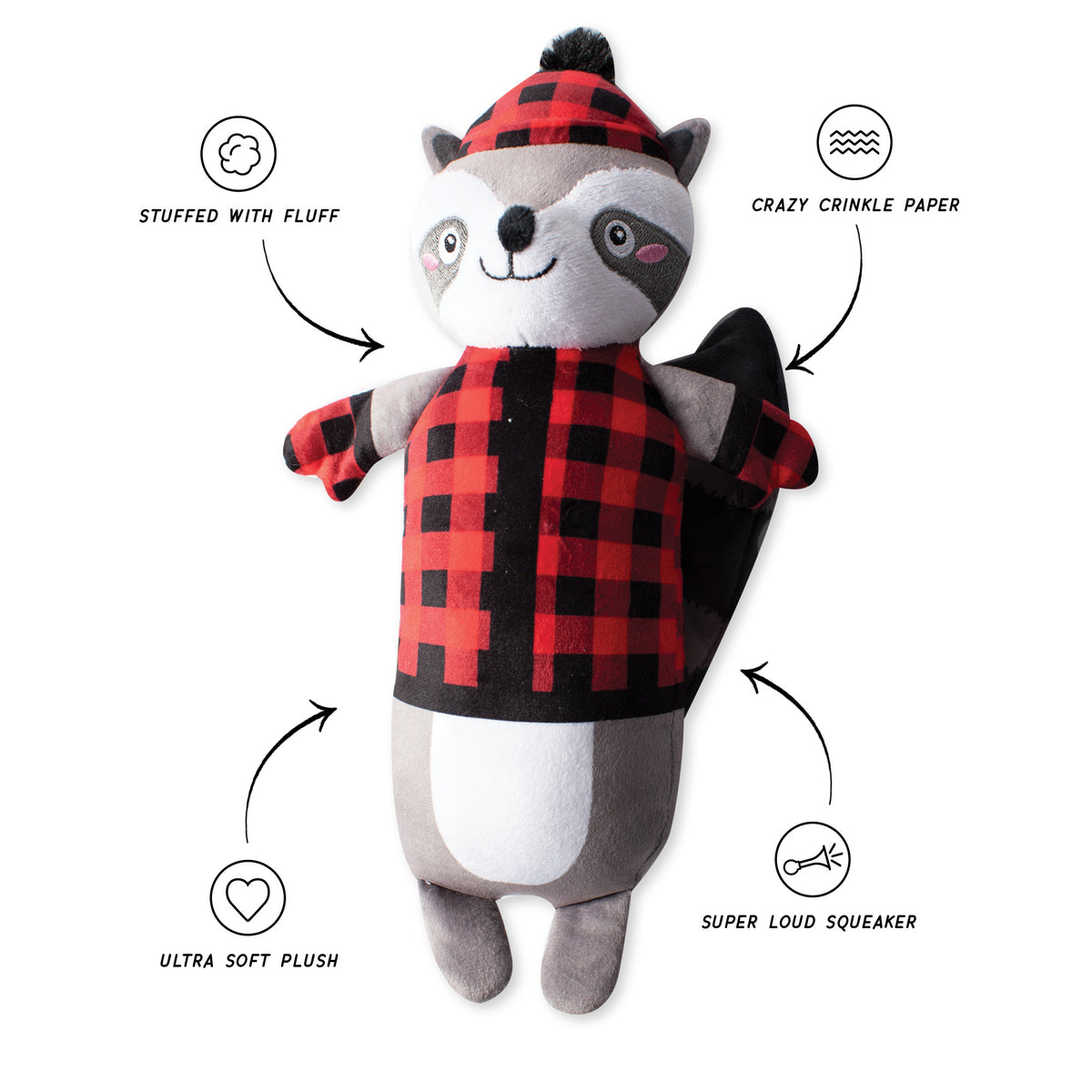 Wagsdale Brrring On The Snow Plush Dog Toy
