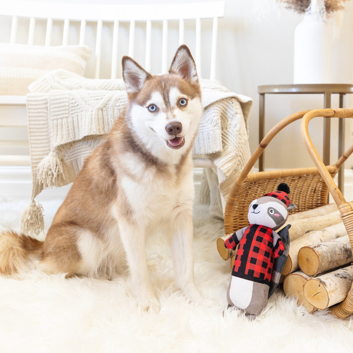 Wagsdale Brrring On The Snow Plush Dog Toy