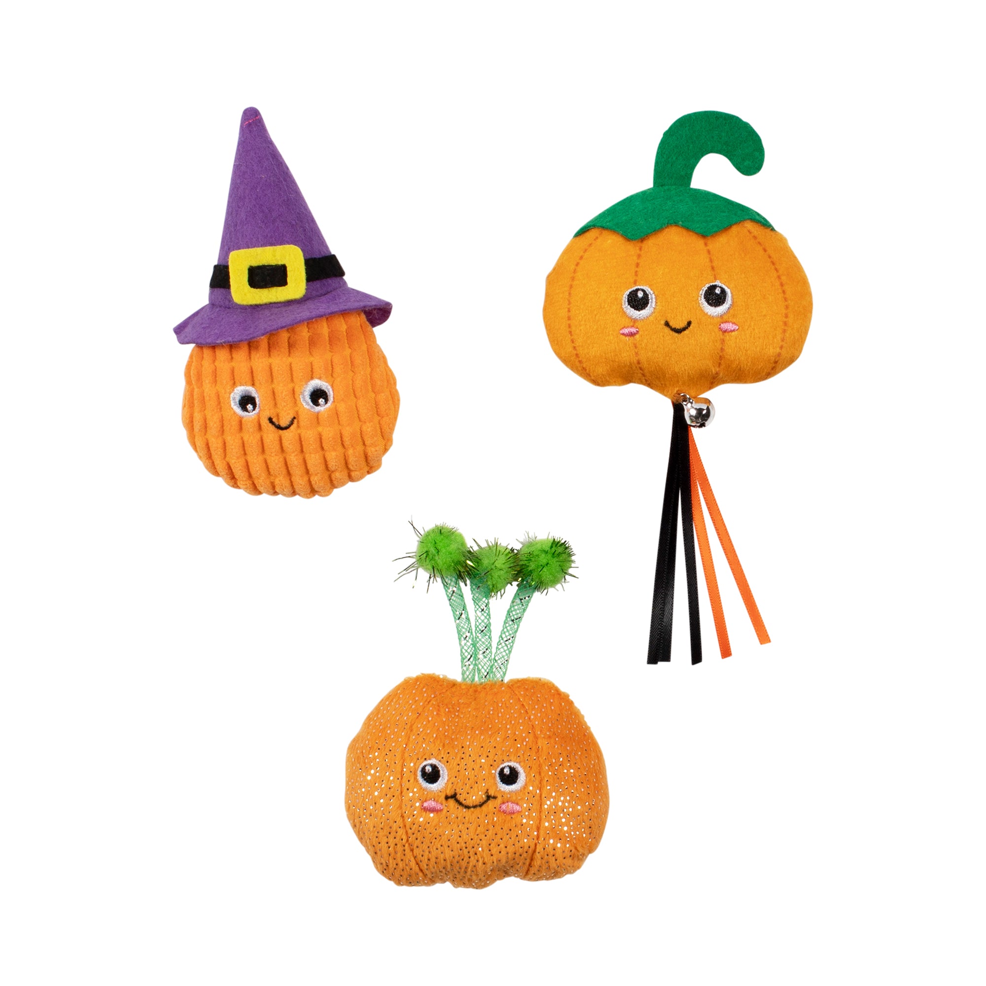 PetShop by Fringe Studio Witch Of The Patch Cat Toy Set Of 3