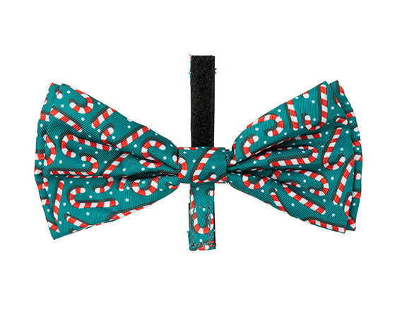 FuzzYard Bowtie Candy Cane Green S