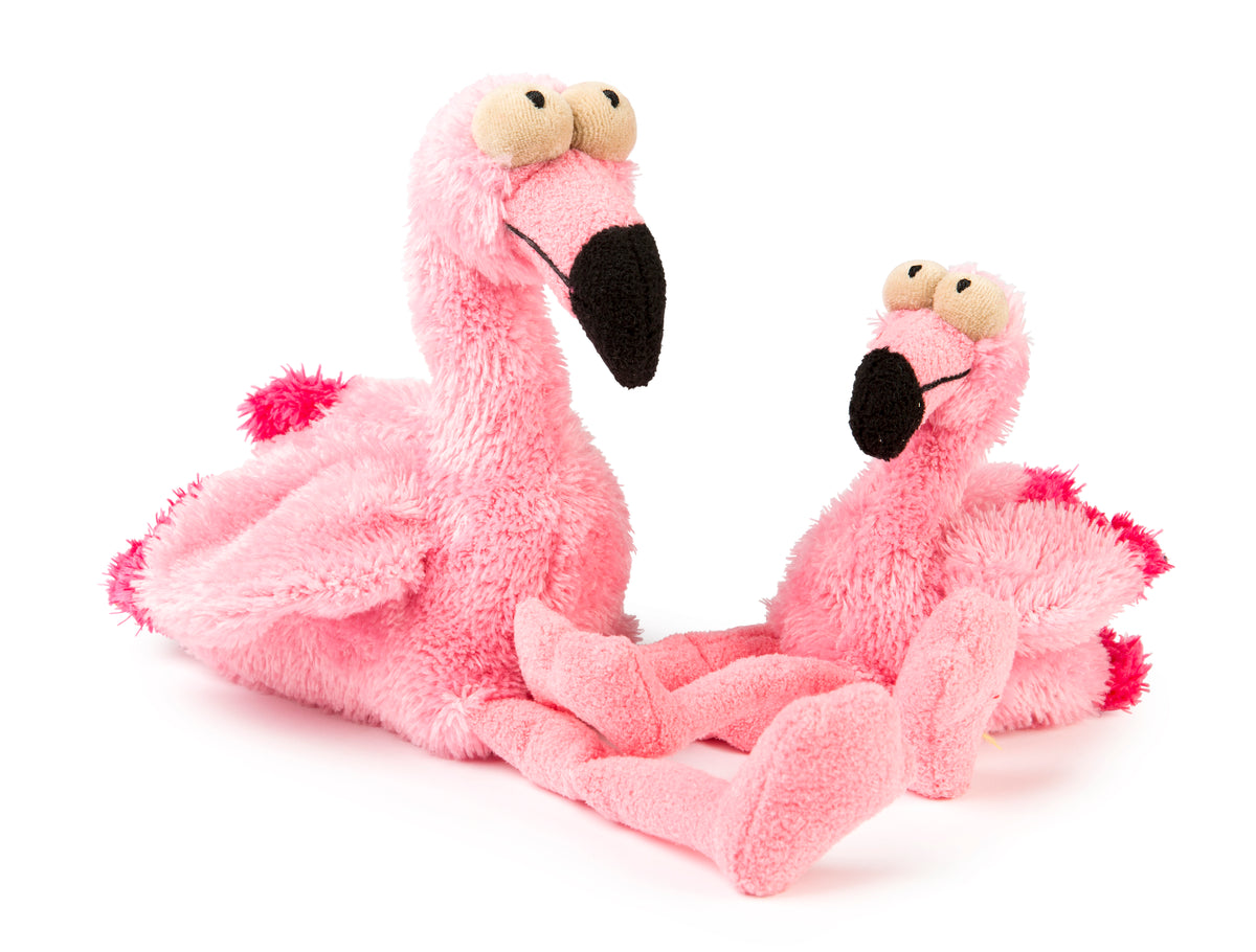 FuzzYard Dog Toy Neighborhood Nasties Little Flo the Flamingo Small