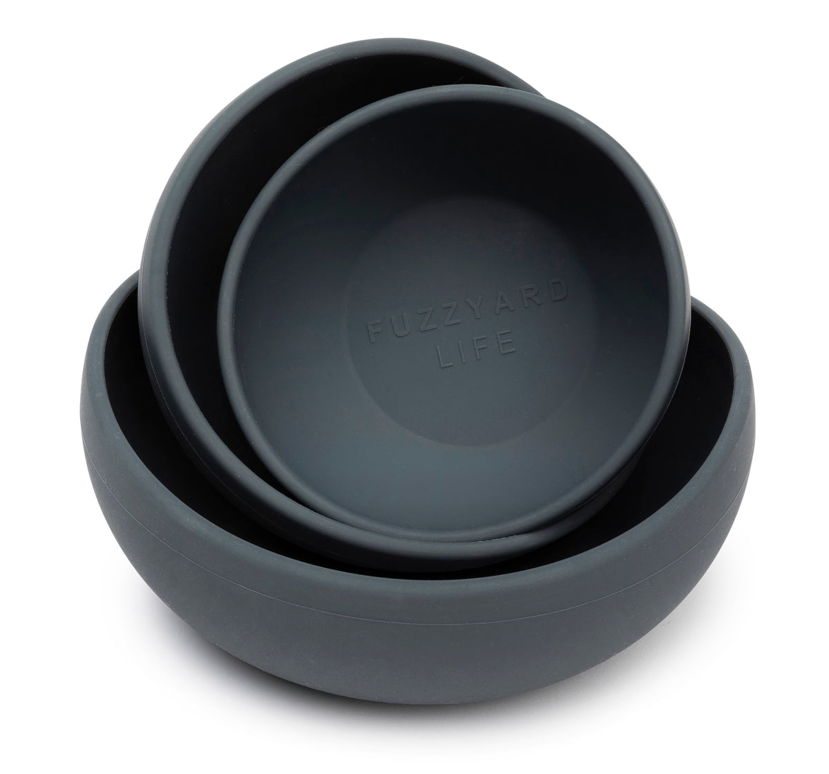 FuzzYard Life Silicone Bowl Slate Grey M