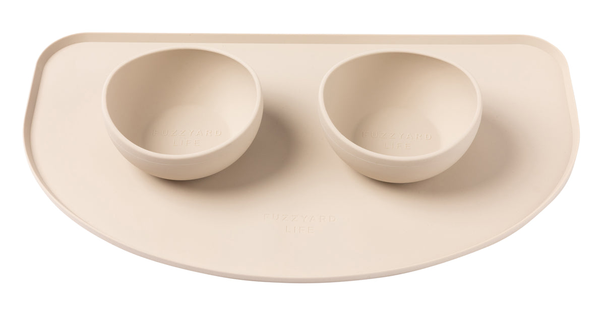 FuzzYard Life Silicone Feeding Mat Sandstone