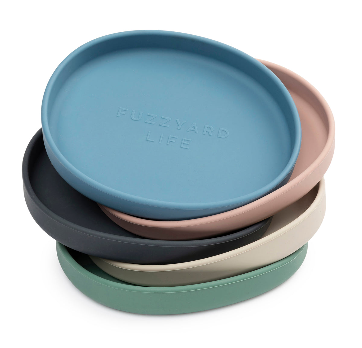 FuzzYard Life Silicone Cat Dish French Blue