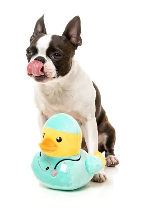 FuzzYard Ducktor Plush Dog Toy
