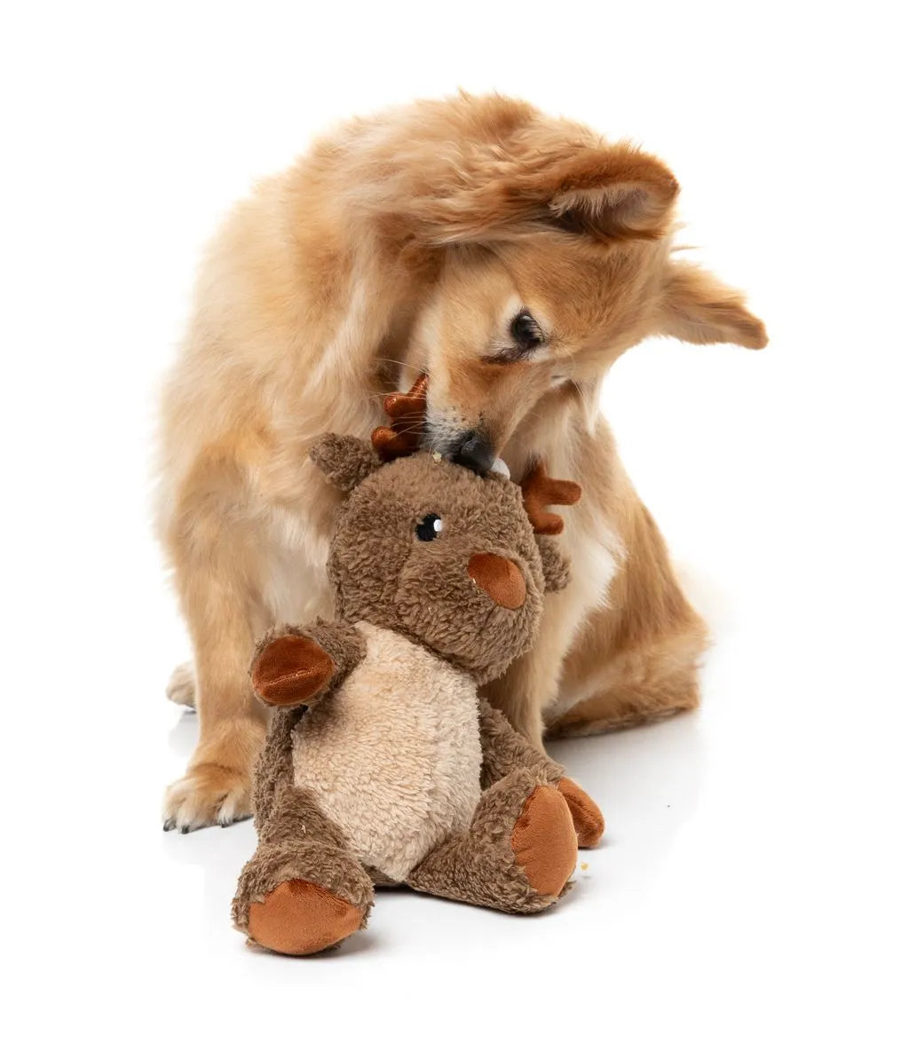 FuzzYard Holiday Ralph The Reindeer Plush Dog Toy