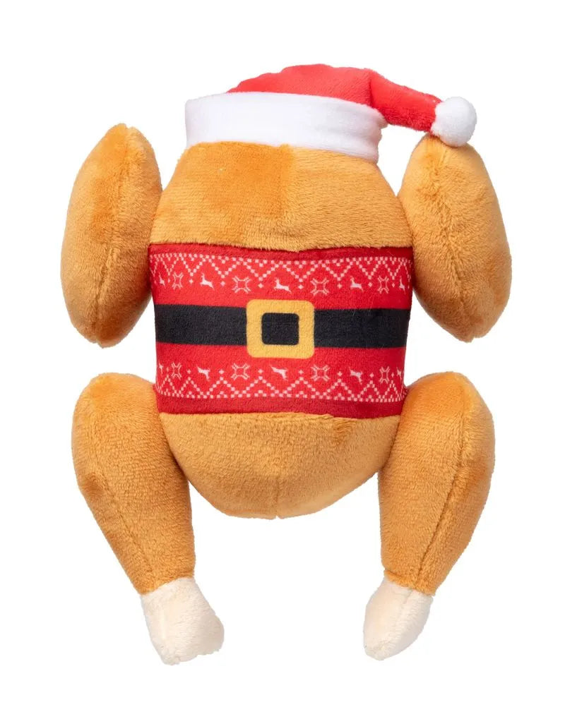 FuzzYard Holiday Fairisle Turkey S Plush Dog Toy