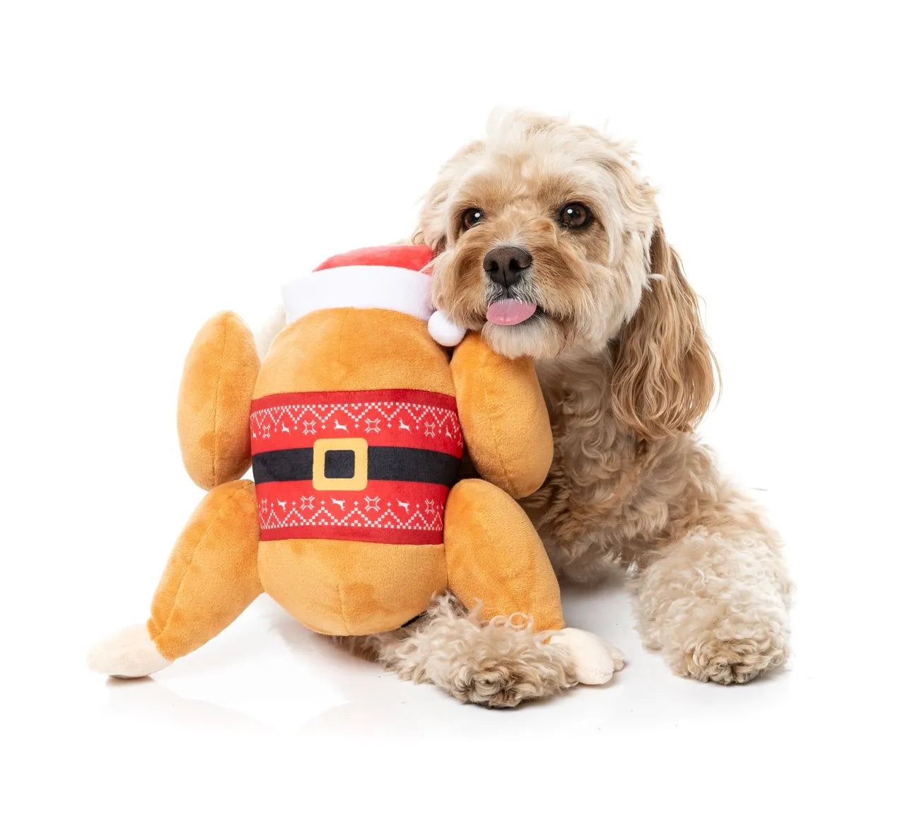 FuzzYard Holiday Fairisle Turkey L Plush Dog Toy