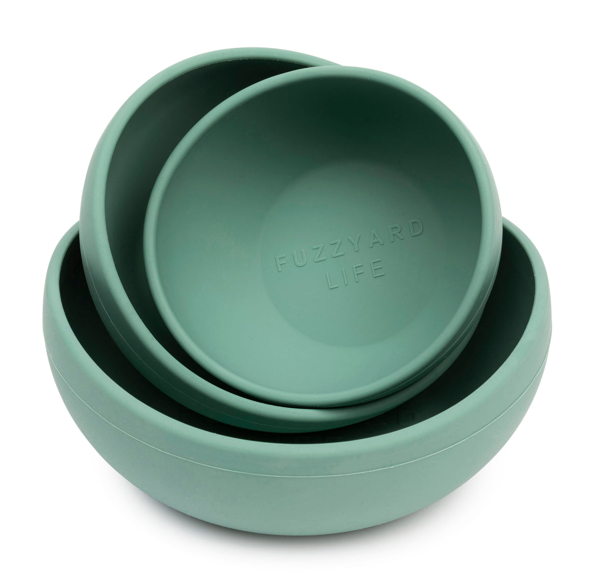 FuzzYard Life Silicone Bowl Myrtle Green M