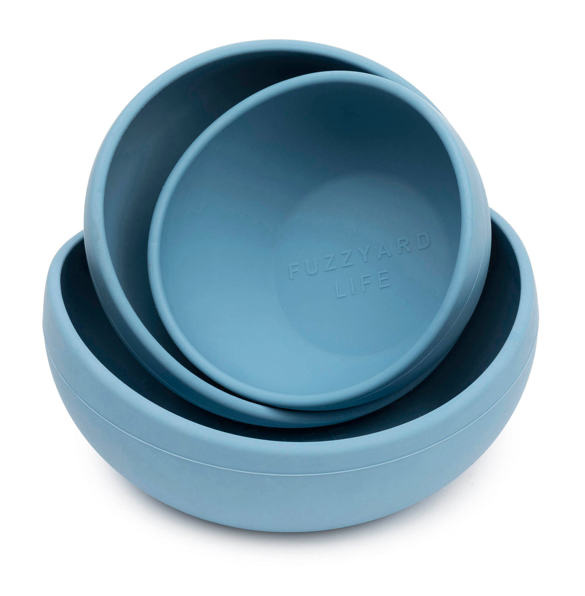 FuzzYard Life Silicone Bowl French Blue M