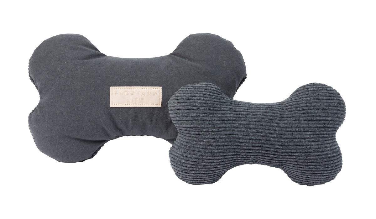 FuzzYard Life Toy Bone - Slate Grey S