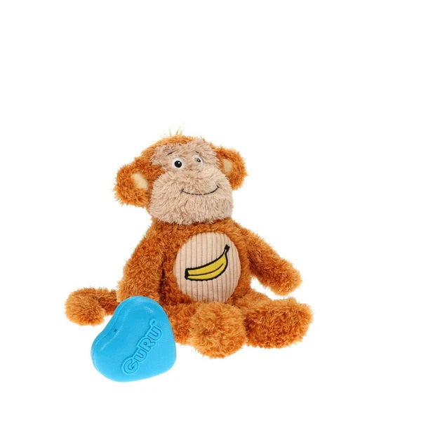 GURU Pet Company Soft Scents Monkey Plush Dog Toy Medium