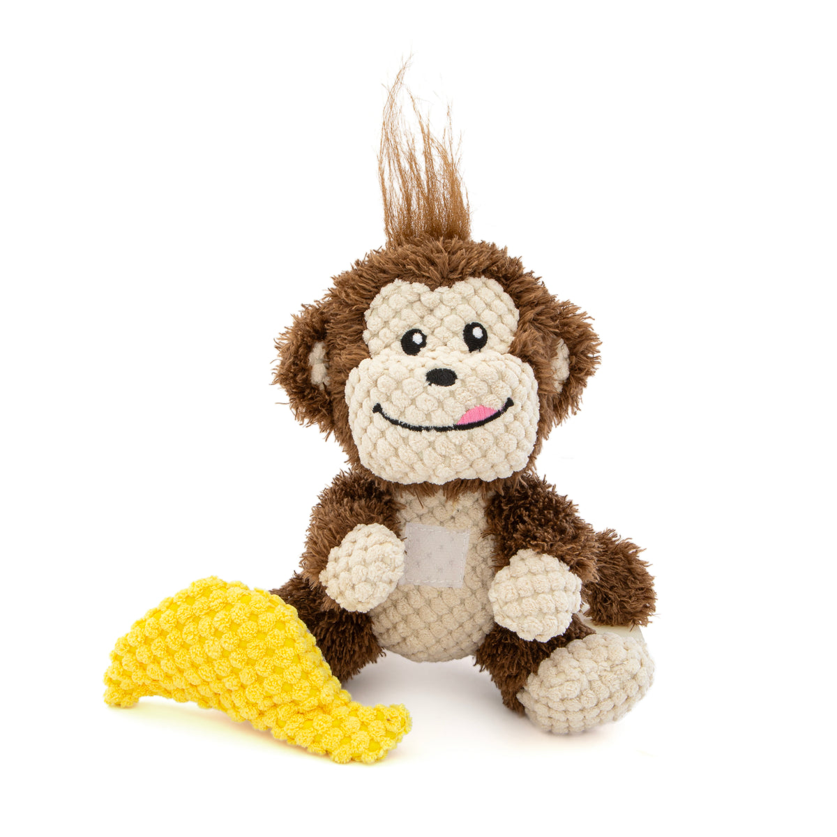 GURU Pet Company Loveys Monkey Plush Dog Toy Medium