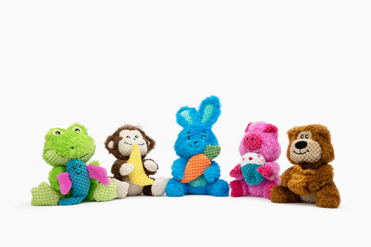 GURU Pet Company Loveys Monkey Plush Dog Toy Medium