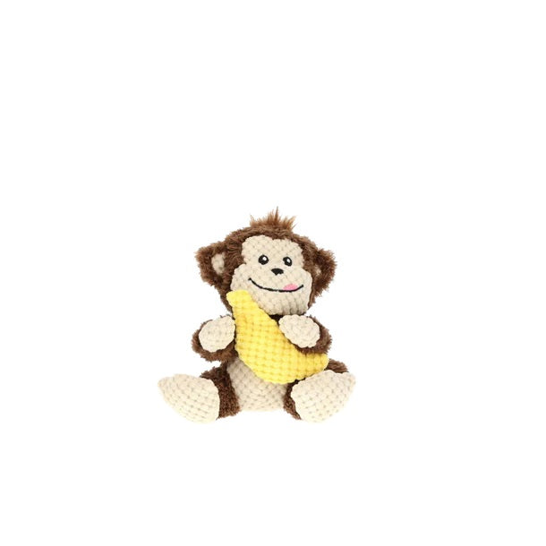 GURU Pet Company Loveys Monkey Plush Dog Toy Medium