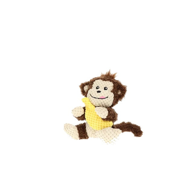 GURU Pet Company Loveys Monkey Plush Dog Toy Medium