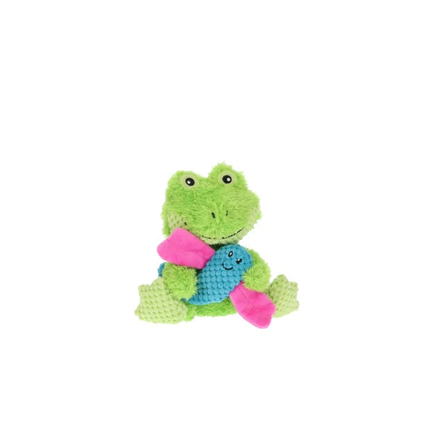 GURU Pet Company Loveys Frog Plush Dog Toy Medium