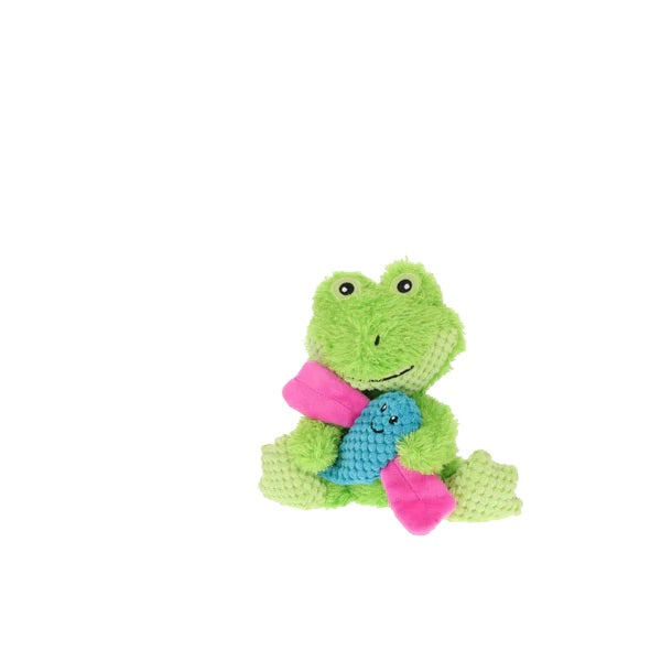 GURU Pet Company Loveys Frog Plush Dog Toy Medium