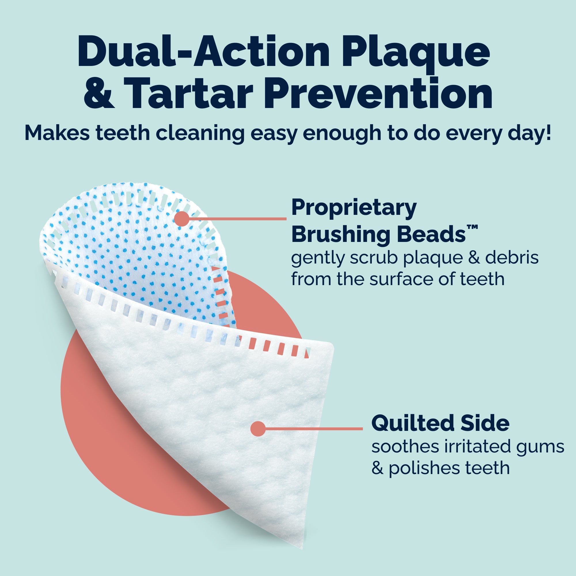 Dentabliss Peppermint Dental Wipes Finger Mitts 50ct