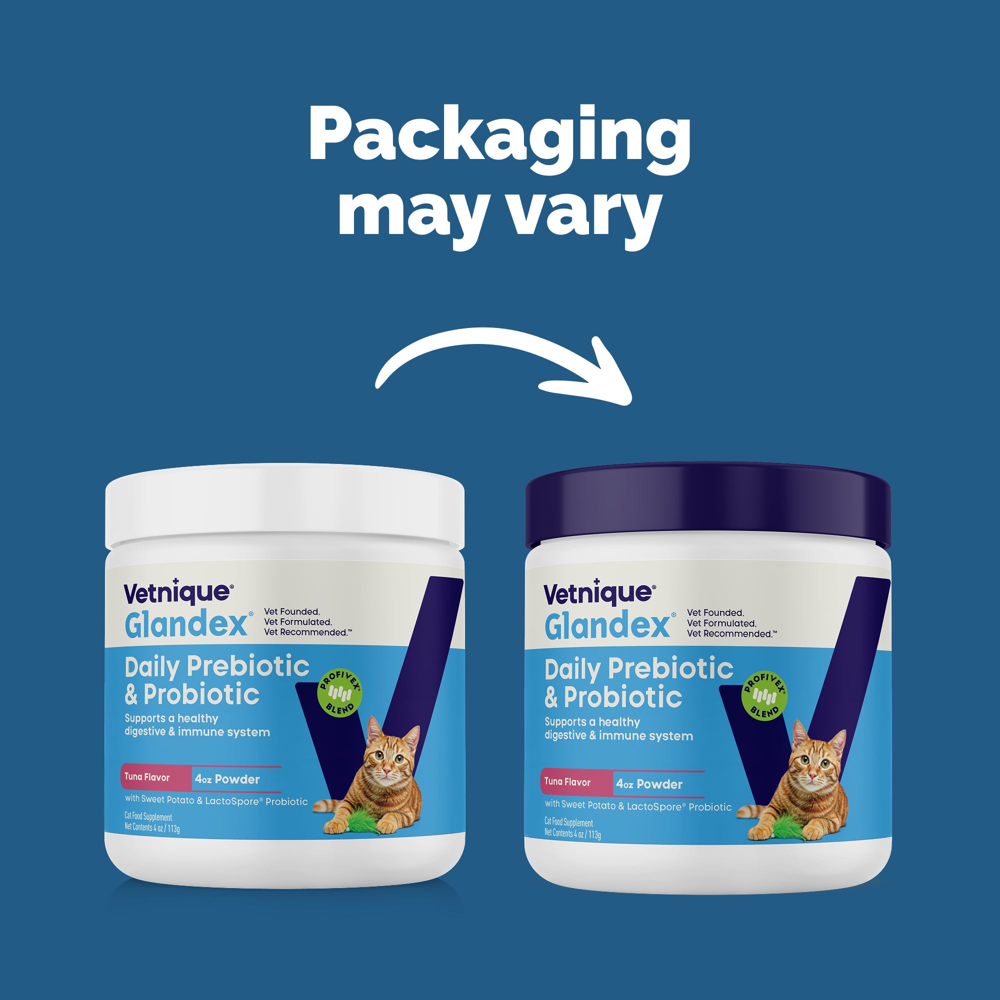 Glandex Feline Anal Gland Support Powder - Tuna Flavor