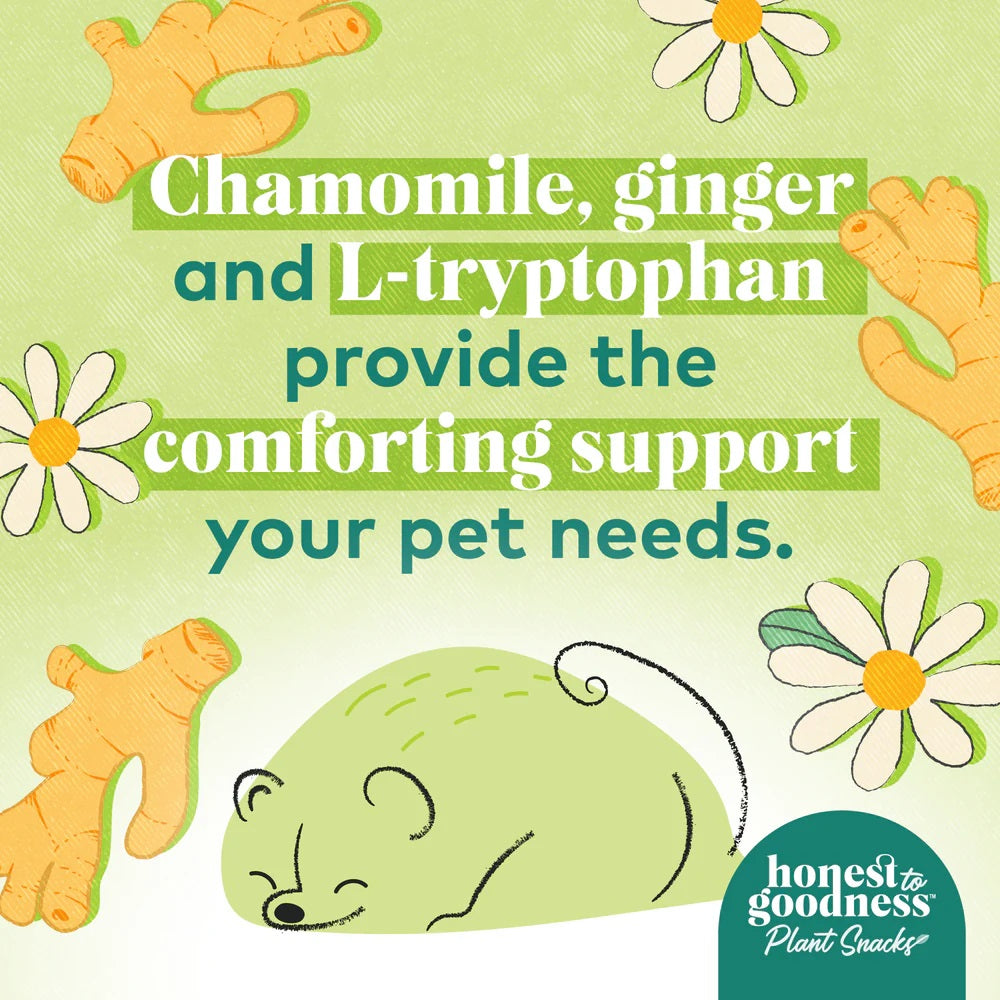 Honest To Goodness™ Plant Snacks Good Vibes Chamomile & Ginger Recipe Dog Treats 8oz