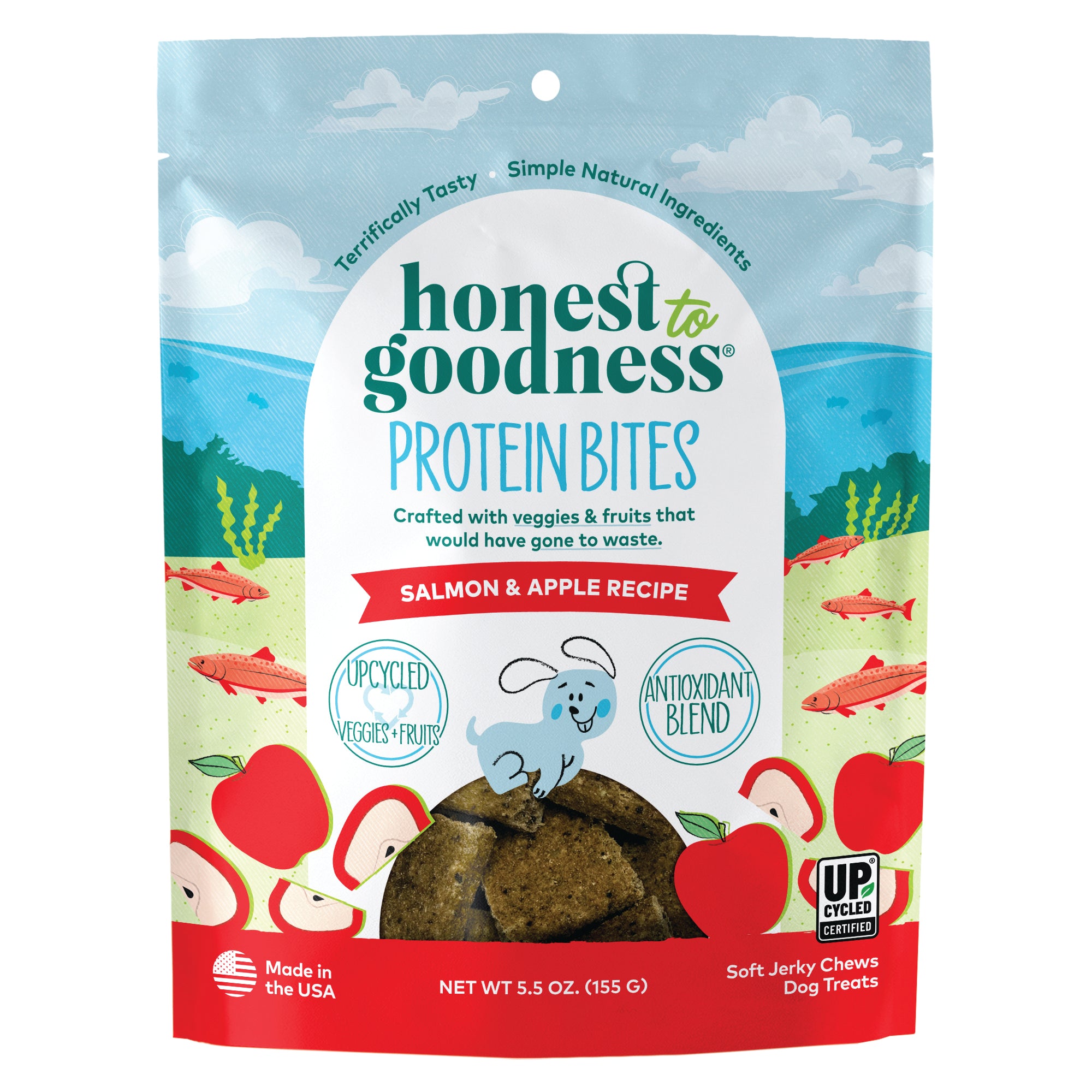 Honest to Goodness® Salmon & Apple Protein Bites for Dogs 5.5 oz. Bag