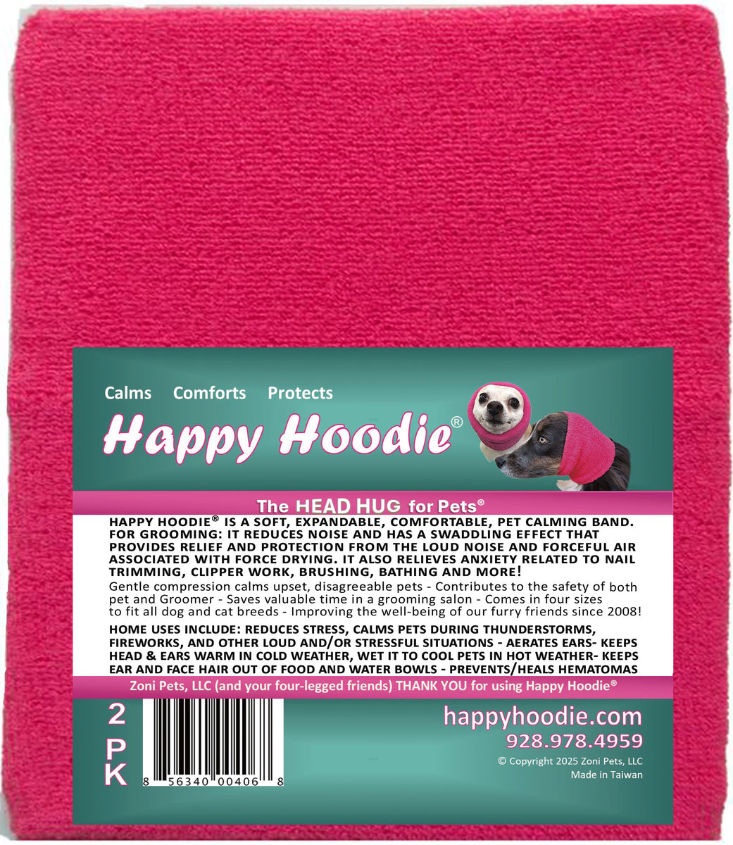 HAPPY HOODIE SET- CONTAINS  1 LARGE PINK, 1 SMALL PINK