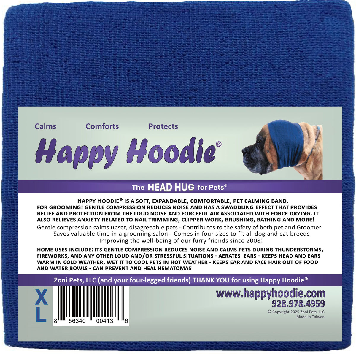 HAPPY HOODIE- XL BLUE