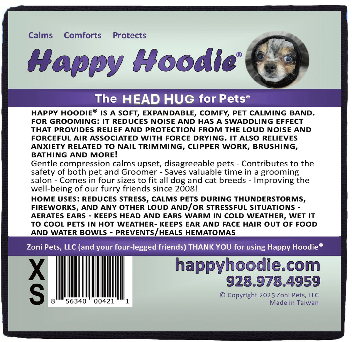 HAPPY HOODIE- XS BLACK