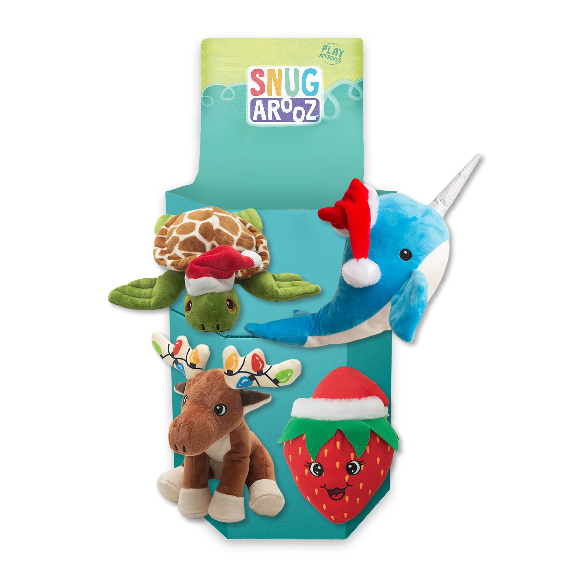 SnugArooz Holiday Buddies 32pc Dump Bin