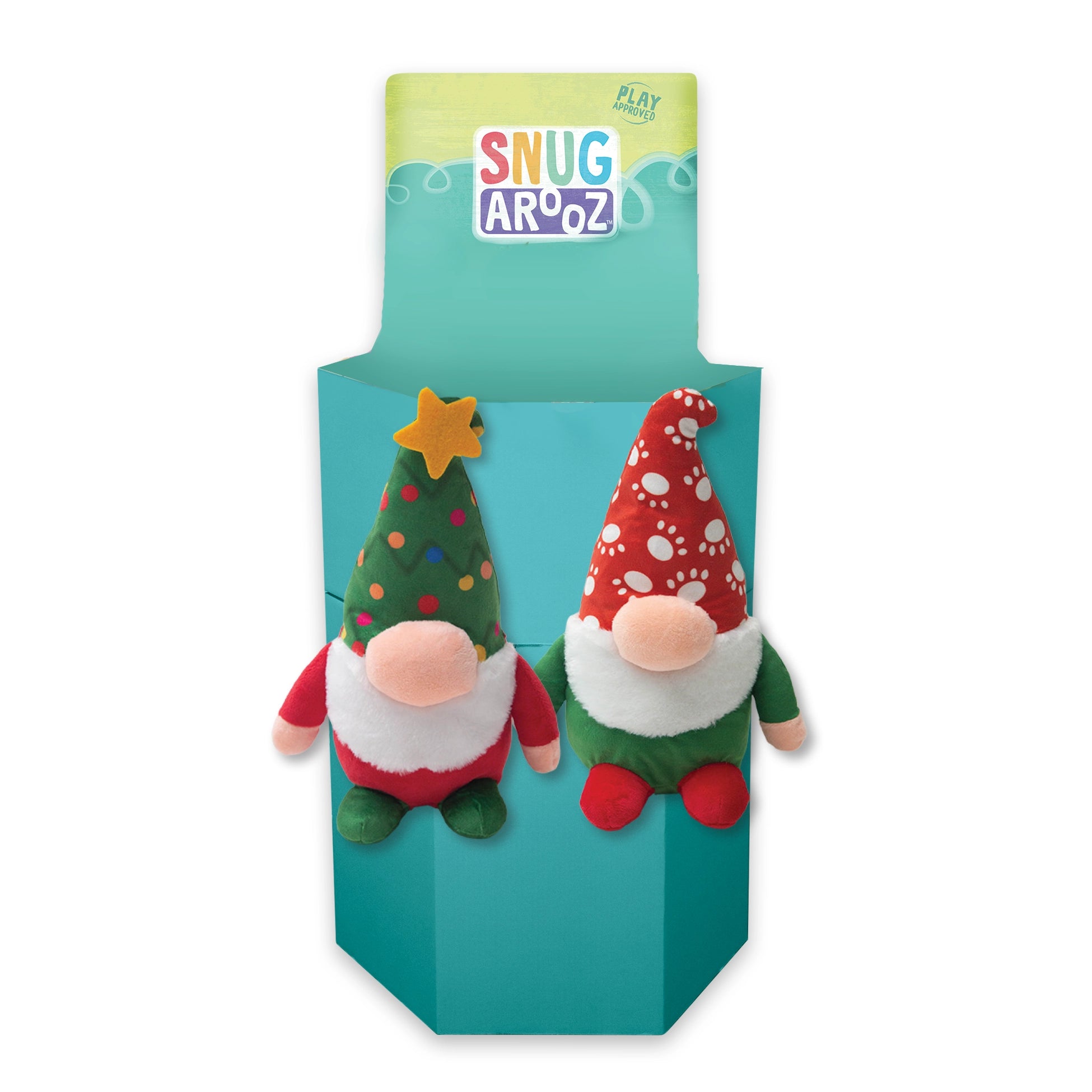 SnugArooz Holiday Gnomies 32pc Dump Bin
