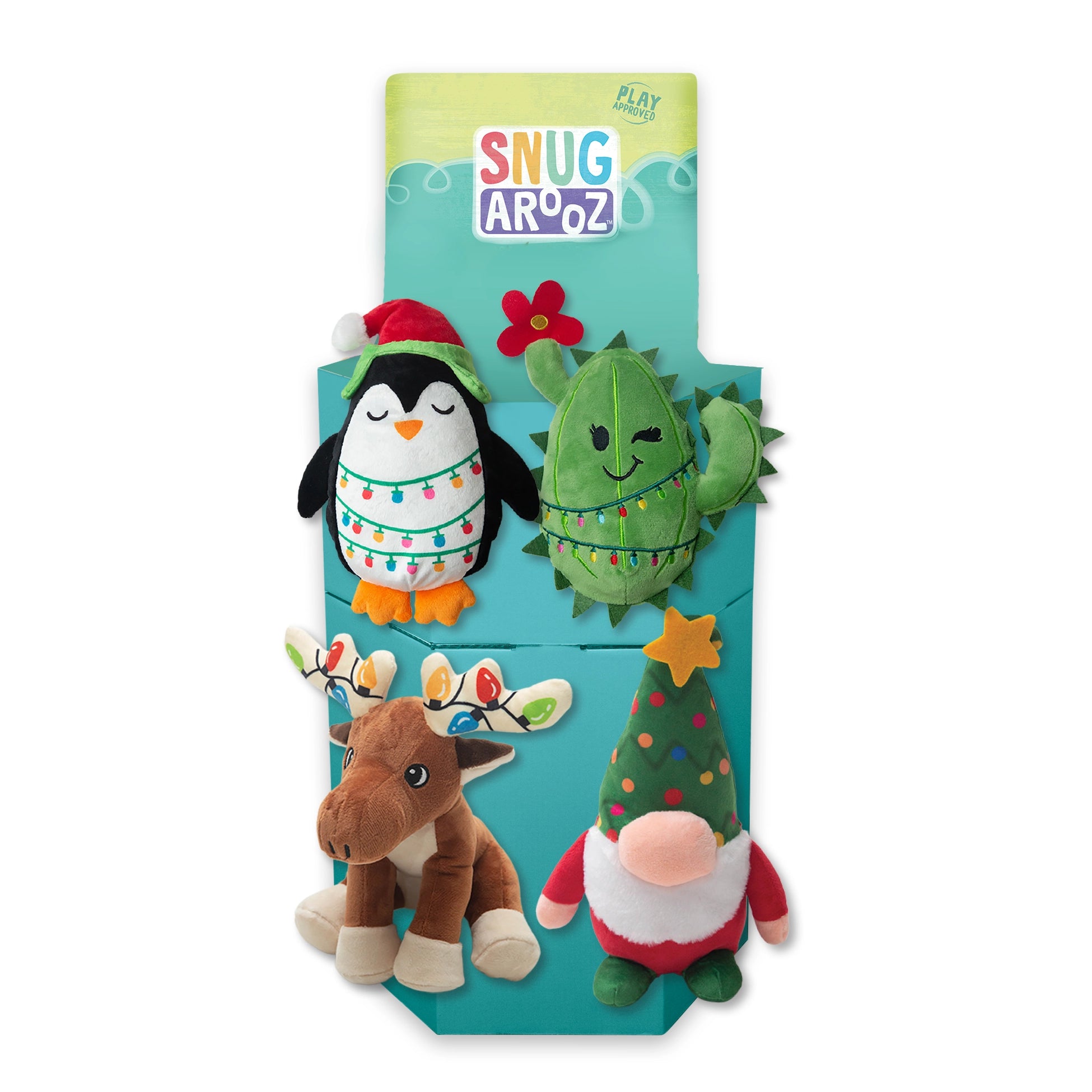 SnugArooz Holiday Twinkle 32pc Dump Bin