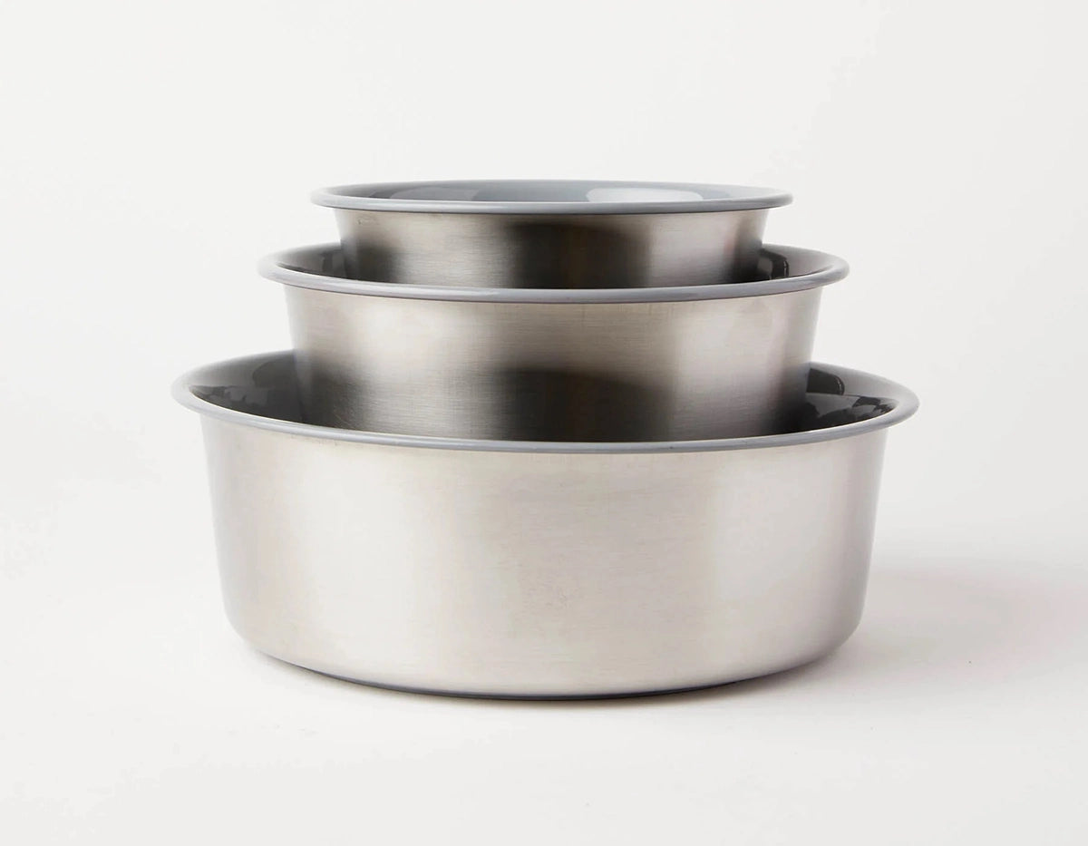 Jax & Bones Bone Slow Feeder Bowl Grey Small
