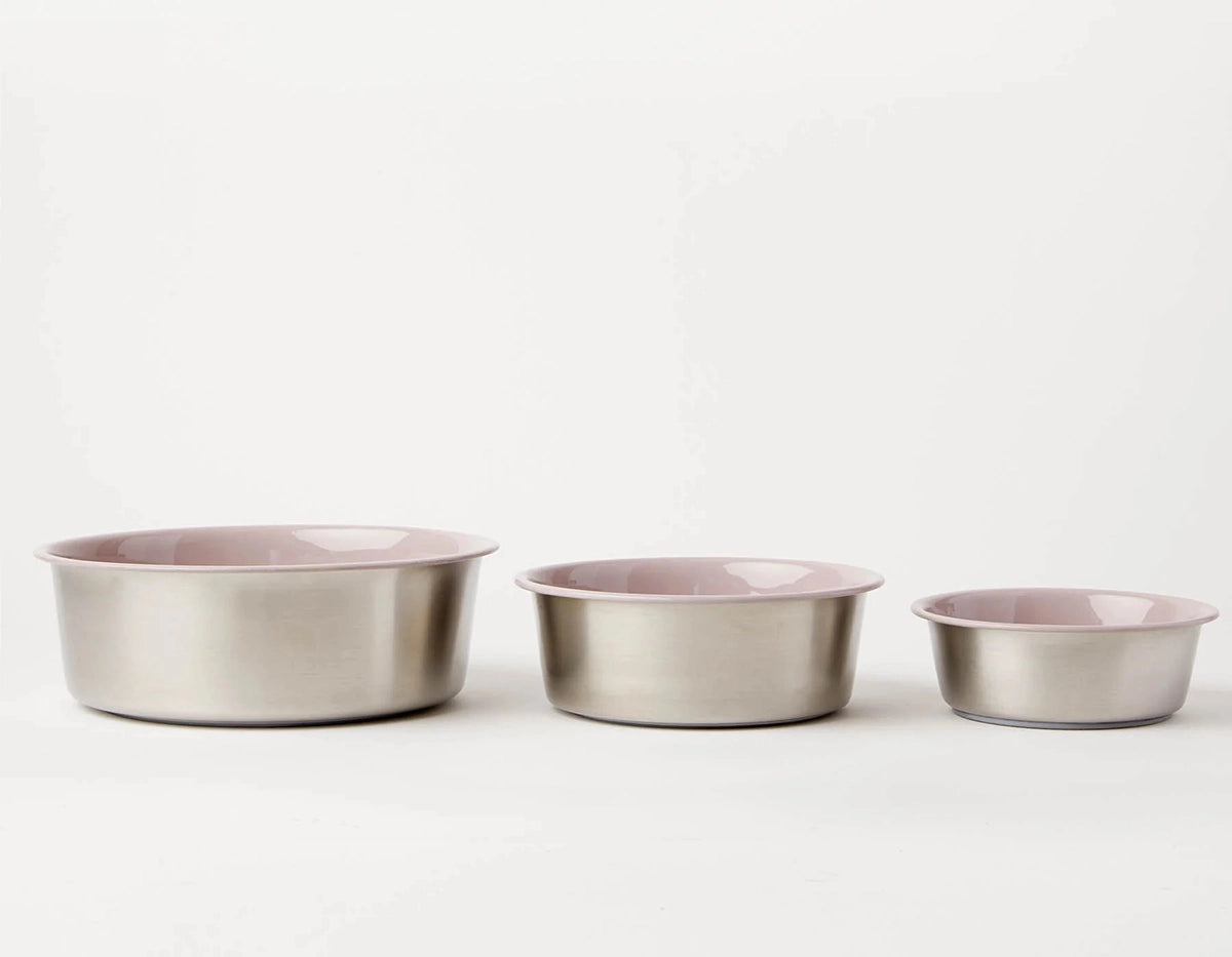 Jax & Bones Bone Slow Feeder Bowl Pink Medium