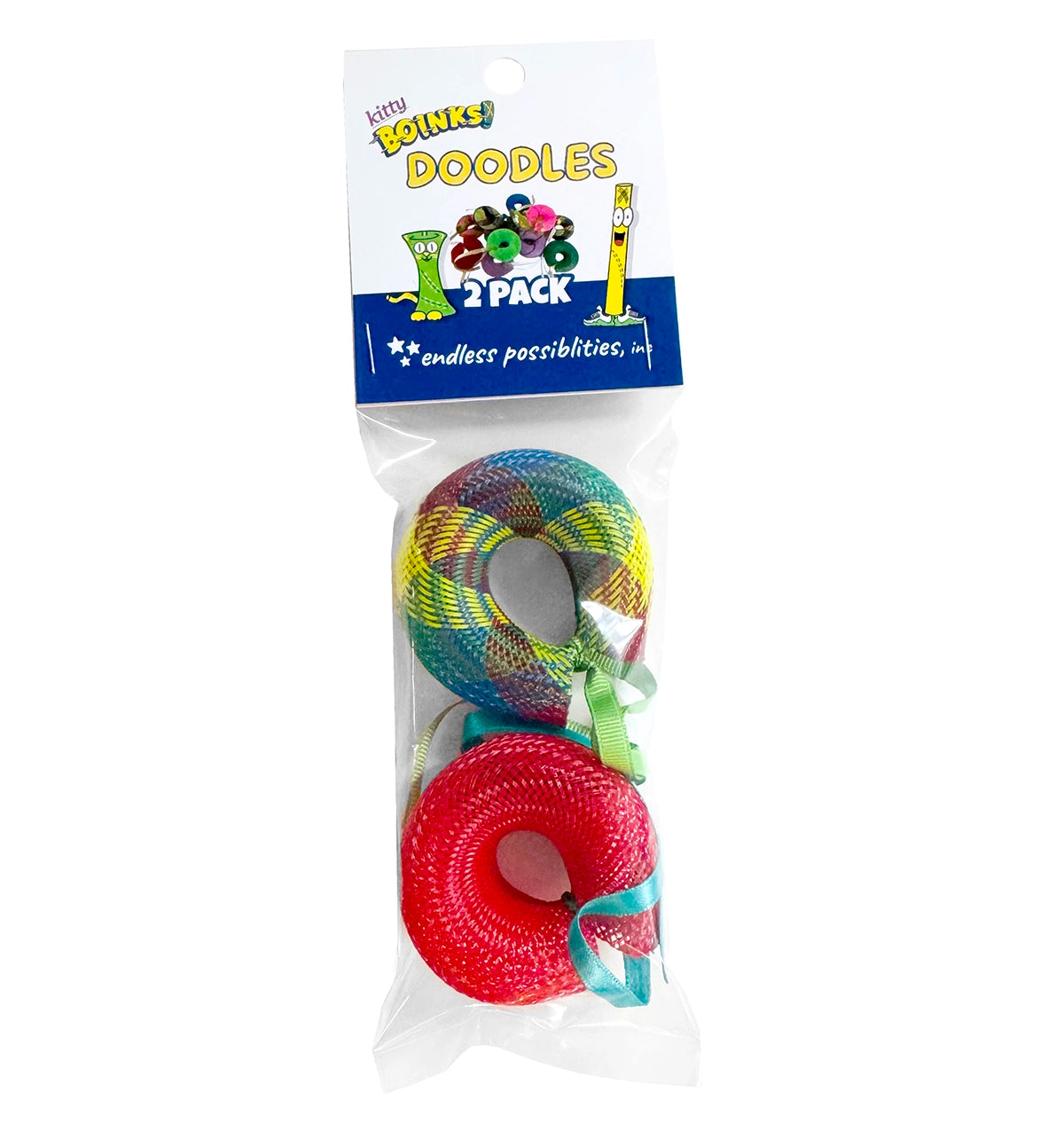 Kitty Boinks Doodles Assort. Colors 2pk
