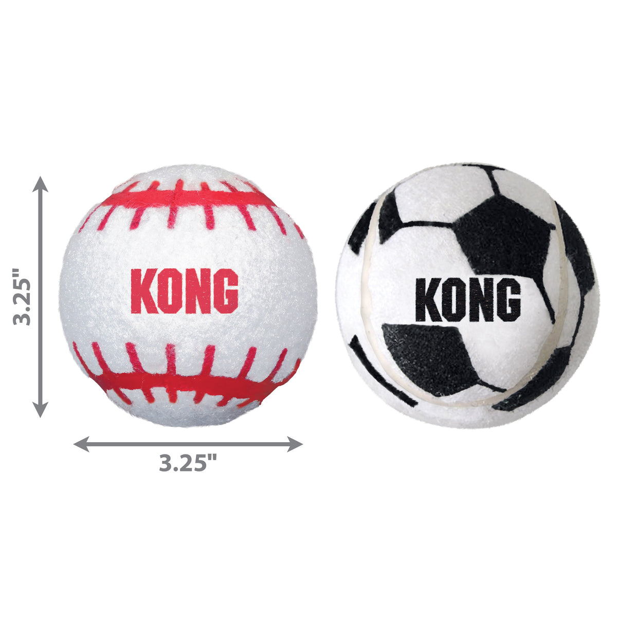 KONG® Sport® Balls Dog Fetch Toy Assorted Large