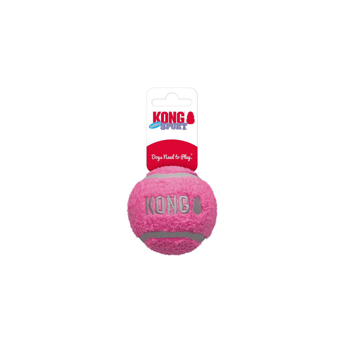 KONG® Sport® Softies Balls Dog Fetch Toy Assorted Medium 3pk