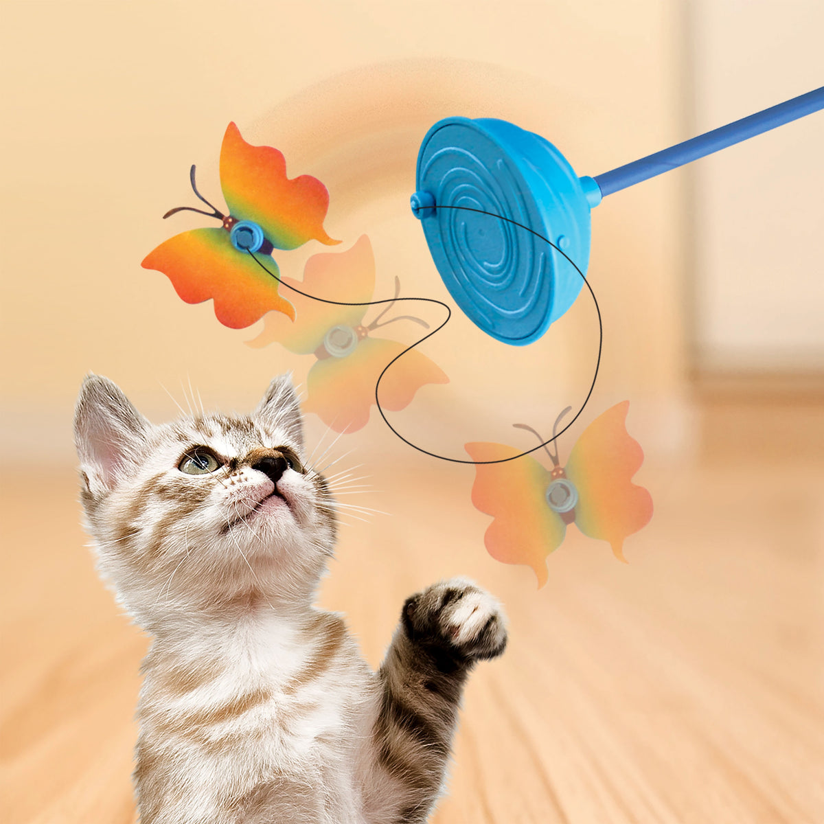 KONG® Teaser Purrsuit Butterfly Cat Toy