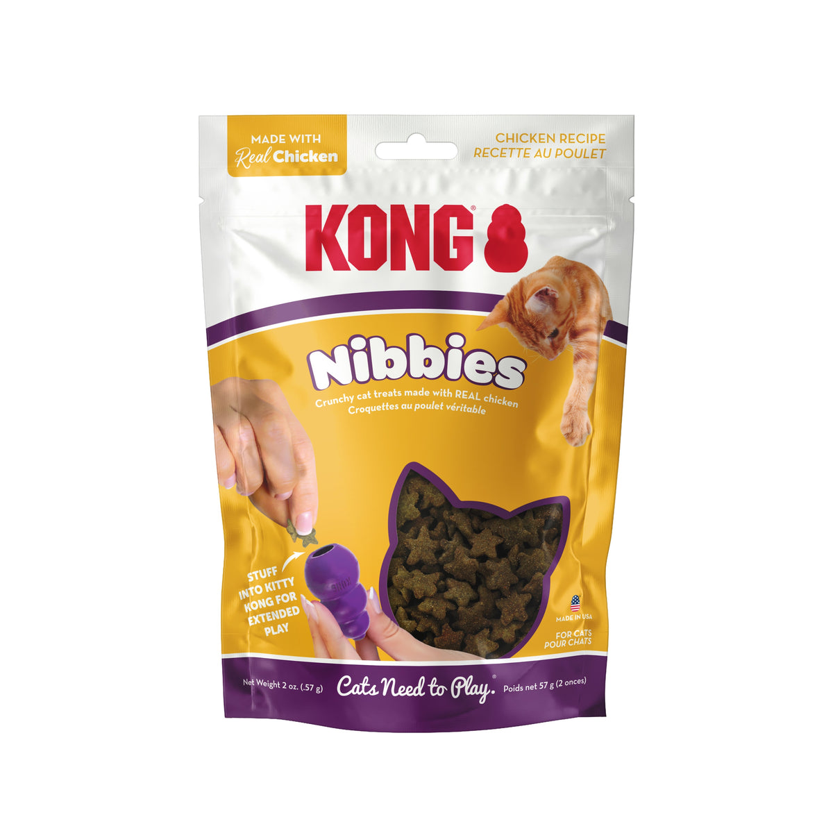 KONG® Cat Nibbies Chicken Cat Treats 2oz
