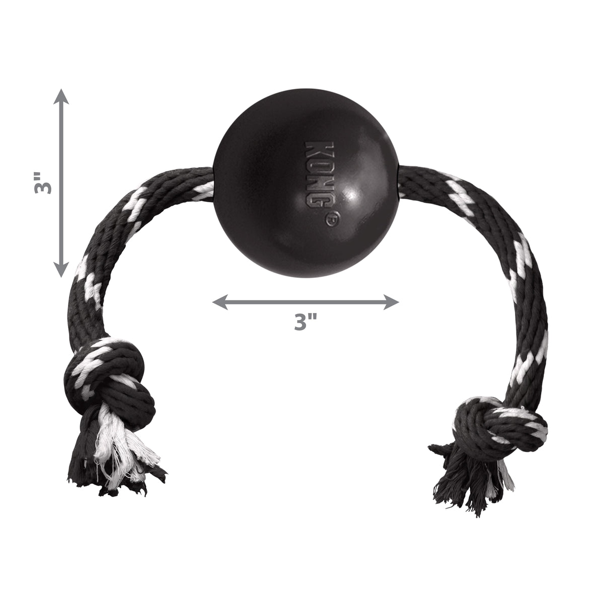 KONG® Extreme Ball w/Rope Toy Large