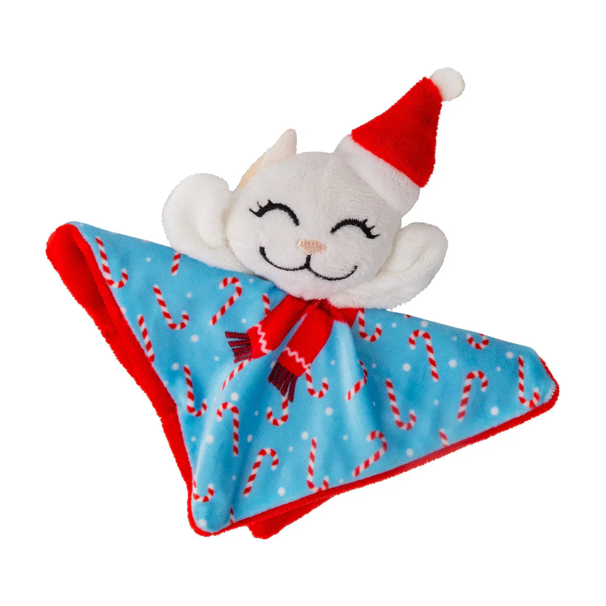KONG Holiday Crackles Santa Kitty Cat Toy