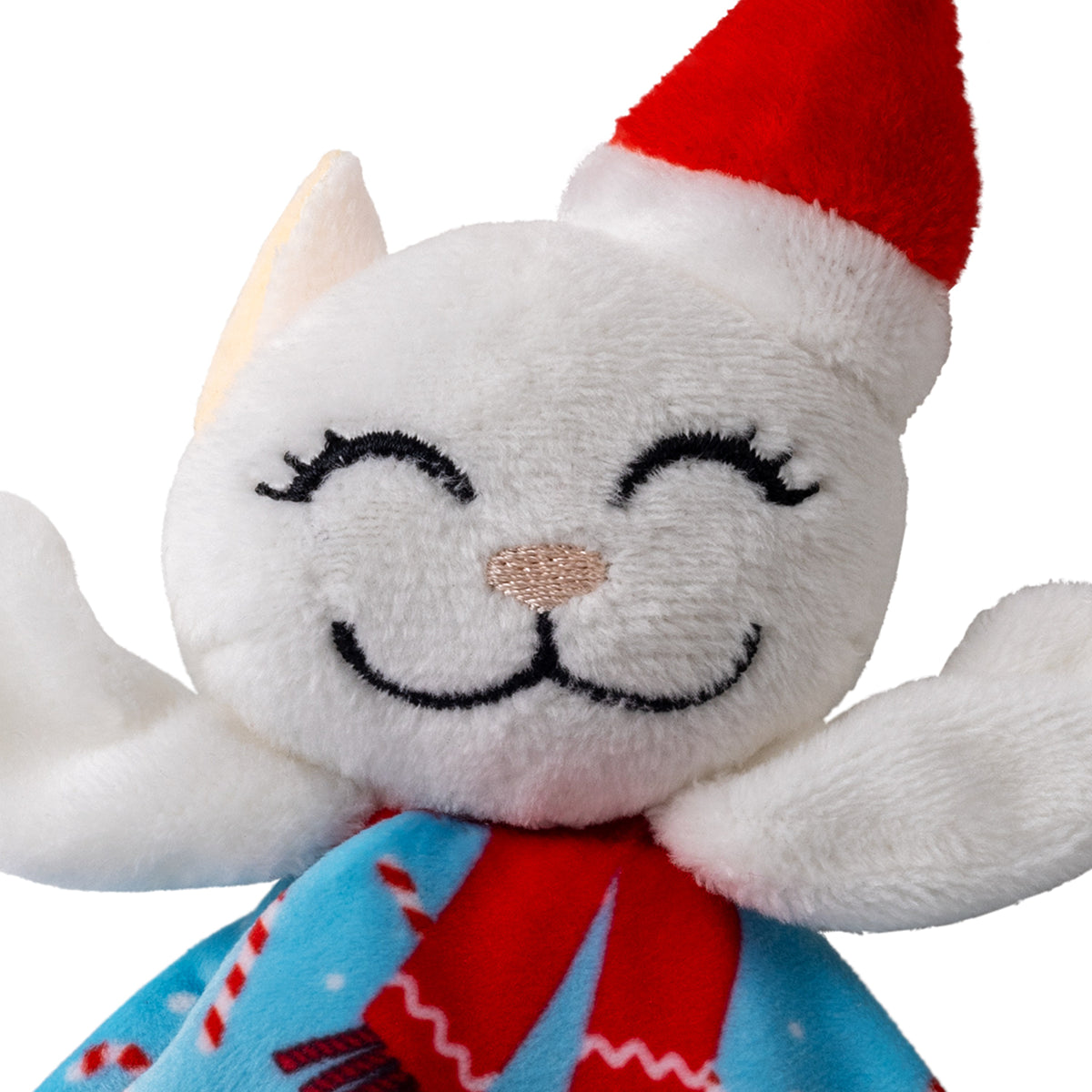 KONG Holiday Crackles Santa Kitty Cat Toy