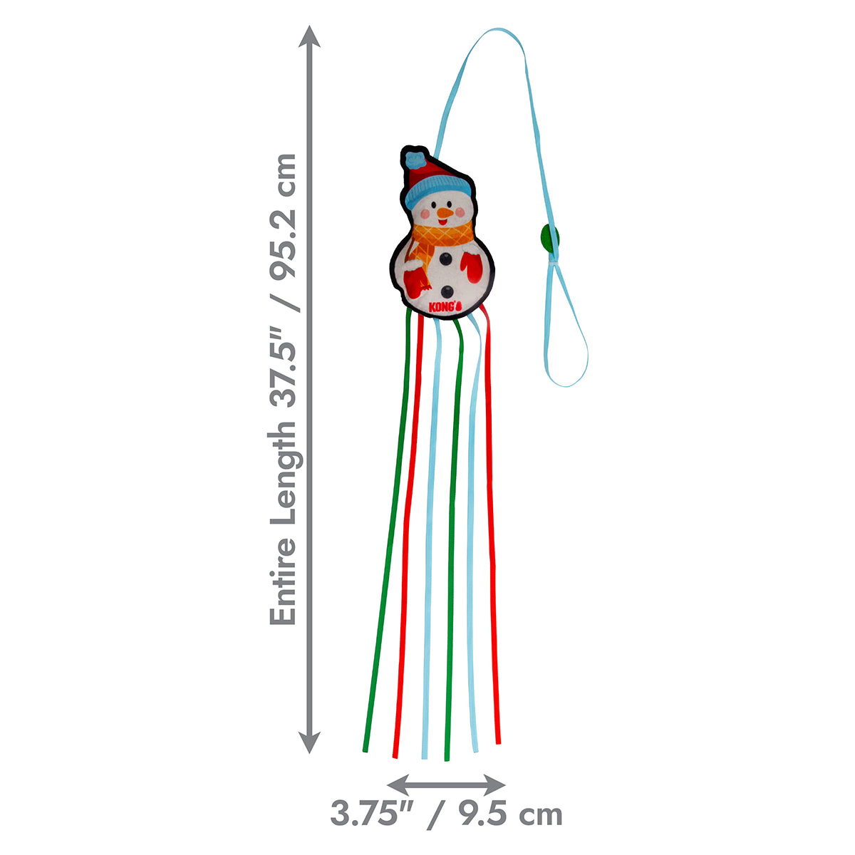 KONG Holiday Teaser Snowman Cat Toy